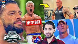 Finally Roman Reigns🥹Wrestlemania 40 Cody Rhodes Story Finish The Rock Wrestlemania Highlights [upl. by Rhee496]