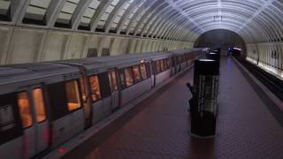 Washington Metro Yellow Line Mount Vernon Square Station [upl. by Tiffy]