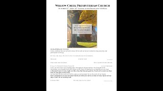 WCPC Worship Service  13 October 2024 21st Sunday after Pentecost [upl. by Trevor]