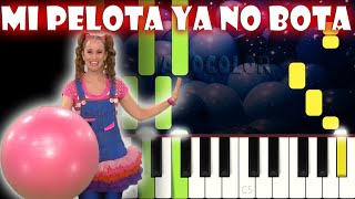 Mi Pelota ya no Bota  Piano Cover  Tutorial  Karaoke [upl. by Notgnirrac]