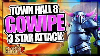 TH 8 GOWIPE 3 STAR ATTACK STRATEGY  MAX TH 8 TROPHY PUSHING ARMY  CLASH OF CLANS [upl. by Bork215]