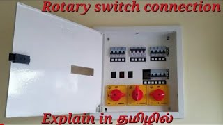 3 phase energy meter wiring amp 3 phese Rotary switch explain in Tamil  electrical Tamil [upl. by Worth]