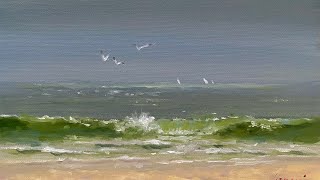 I’m Finally Back Let’s do a seascape in oils [upl. by Chara]