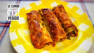 CANNELLONİS ÉPİNARDS RİCOTTA SAUCE TOMATE recette végétarienne [upl. by Louisette]