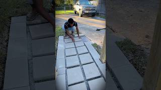 Building a 600 walkway Working with Uncwalkway pathway DIY [upl. by Hamo]