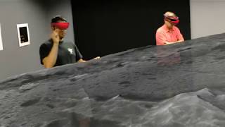 HiRISE DEMorthomosaic of Mars Gale Crater  HoloLens [upl. by Osnofedli]