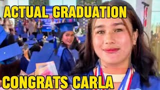 ACTUAL GRADUATION CONGRATS CARLA  KALINGAP RAB  KUYA JOMAR VLOG [upl. by Eart850]