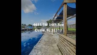 4611 SW 34th Ave Davie FL 33312  3 Bedroom Home For Sale [upl. by Meneau464]