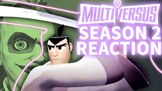 SEASON 2 AND SAMURAI JACK REACTION  MultiVersus [upl. by Anaujait]