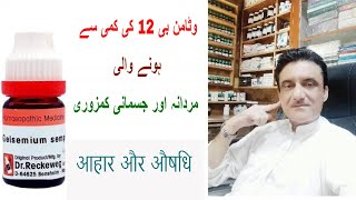 Vitamin B12 ll deficiency symptoms causes and homeopathic medicine amp Food ll Asad Abbas [upl. by Tamaru]