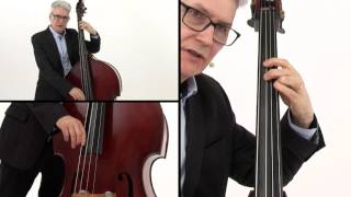 Upright Bass Lesson  Upper Leading Tones Playalong Slow  John Goldsby [upl. by Nesnej]