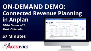 Anaplan FPampA Demo  Target Revenue Planning Top Down and Bottoms Up  Accelytics Consulting [upl. by Carine]