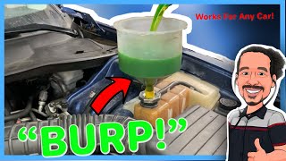 How to Bleed or quotBURPquot Air Out Of Your Engine Cooling System 2 WAYS coolingsystem overheating [upl. by Amiel]