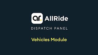 Vehicle Management  AllRide Dispatch Panel [upl. by Gney733]