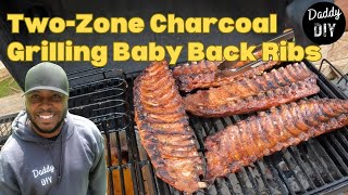 TwoZone Grilled Baby Back Ribs  POV Charcoal Cooking with ASMR [upl. by Antonio126]