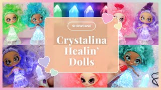 ✨SHOWCASE✨ Crystalina Crystal Healin Dolls Amethyst Rose Quartz Aventurine Turquoise [upl. by Leuams]