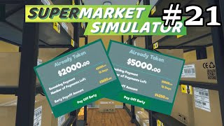 Financial Despair  Supermarket Simulator  Part 21 [upl. by Yettie]