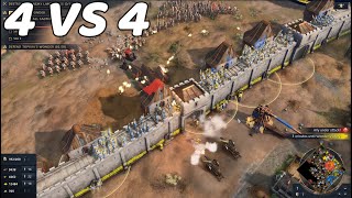 Age Of Empires 4 Multiplayer 4vs4 Gameplay 1440p 60FPS [upl. by Anidem835]