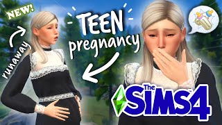 my teen sim is PREGNANT and ran away from her orphanage  Pregnant Teen Runaway Challenge 1 [upl. by Zalea]