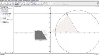 Trapecio rectángulo dadas bases y lado oblicuo [upl. by Auot]