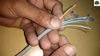 How to Make RJ45 Connector with Cat 6 UTP Cable  Making Ethernet Straight Cable [upl. by Dillon377]