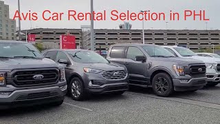 Rental Car Selections Avis Car Rental at Philadelphia Airport May 2024 [upl. by Sutherland423]