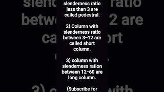 slenderness ratio column pscje ssc je all je civil [upl. by Feledy]