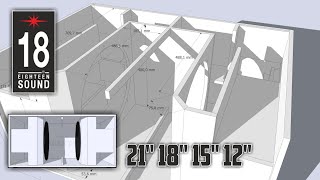 PLAN EIGHTEEN SOUND MANIFOLDED BANDPASS SUBWOOFER SKEMA BOX EIGHTEEN [upl. by Elrebma]