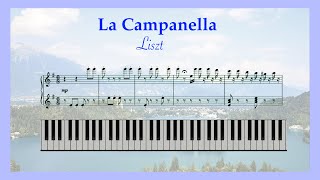 Easy La Campanella Liszt Piano with Sheet Music [upl. by Ecyoj89]