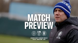 Match Preview  Dave Challinor  Stockport County Vs Harrogate Town AFC  202324 [upl. by Geraint]