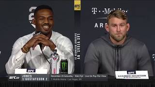 Jon Jones vs Alexander Gustafsson TRASH TALK UFC 232 Press Conference [upl. by Jessa98]