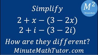 Simplify 2x32x and 2i32i How are they different [upl. by Nile]