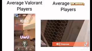 Average valorant player vs Average TF2 player [upl. by Illek]