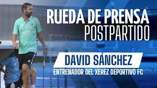 Rueda de prensa de David Sánchez tras el partido ante la Real Balompédica Linense [upl. by Eloci557]