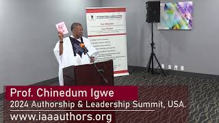 IAAA  PDI CEO Welcome Speech  Prof Chinedum Igwe [upl. by Kaczer]