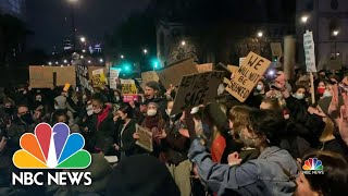 Protests In London After Murder Of Sarah Everard  NBC Nightly News [upl. by Latham]