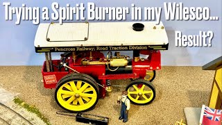 Casselman ON Spirit Burner for Wilesco Road Engines Detailed Review livesteam [upl. by Liamaj]