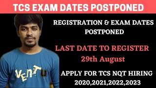 TCS Exam and Registration Date Extended  Postponed  Registration Open Now  BiNaRiEs [upl. by Diannne]