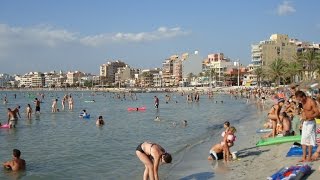 El Arenal  S’Arenal beach  Mallorca Spain [upl. by Noissap214]