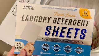 Nice Smell Active Laundry Detergent Sheets Review [upl. by Rahr]