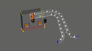 KUKA Robot Palletizing Cell  Dual Pallet [upl. by Ahsi408]