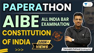 AIBE Paperathon  Constitution of India  Tansukh Paliwal  Linking Laws [upl. by Oriole]