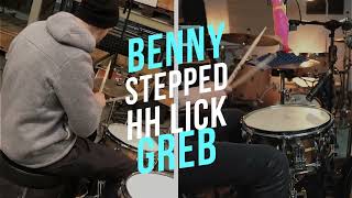 Benny Greb Stepped Hi Hat Lick Breakdown Drum Lesson [upl. by Modie]