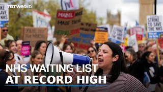 NHS waiting list at record high [upl. by Kyl]