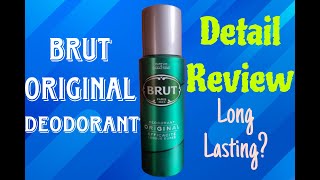 BRUT Original Deodorant Detail Review [upl. by Dehsar]