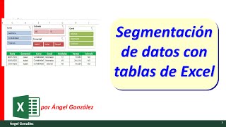 Segmentación de datos con tablas de Excel [upl. by Crescantia599]