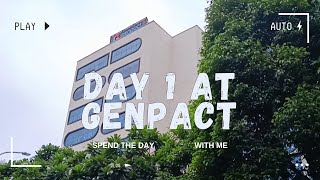 Day 1 At Genpact  Onboarding  Office Vlog onboarding travel genpact 1stday [upl. by Icaj]