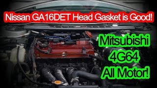 B13 Turbo Sentra  Exhaust Smoke fixed  4G64 Maintenance [upl. by Bozovich983]