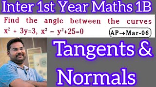 Tangents and Normals in Inter 1st Year Maths 1Bmaths naresh eclass [upl. by Navak606]