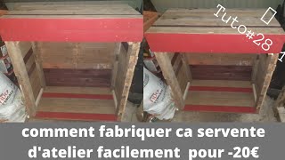 tuto281 comment fabriquer ca servante datelier facilement pour 20 [upl. by Strickler]